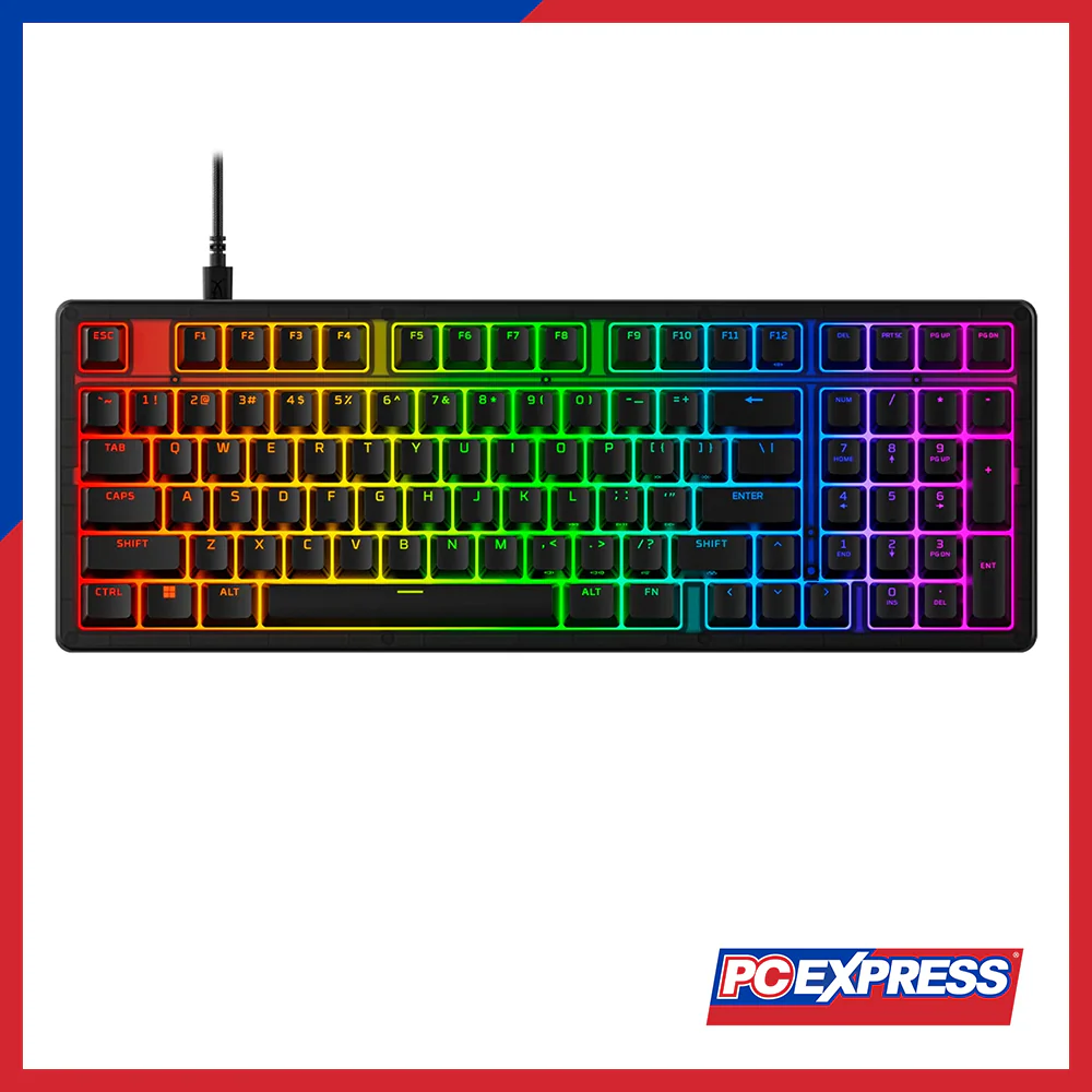 HYPERX Origins 2 1800 (B4QS4AA) Linear Red Switches RGB USB-C Wired Mechanical Gaming Keyboard - Black - Image 4