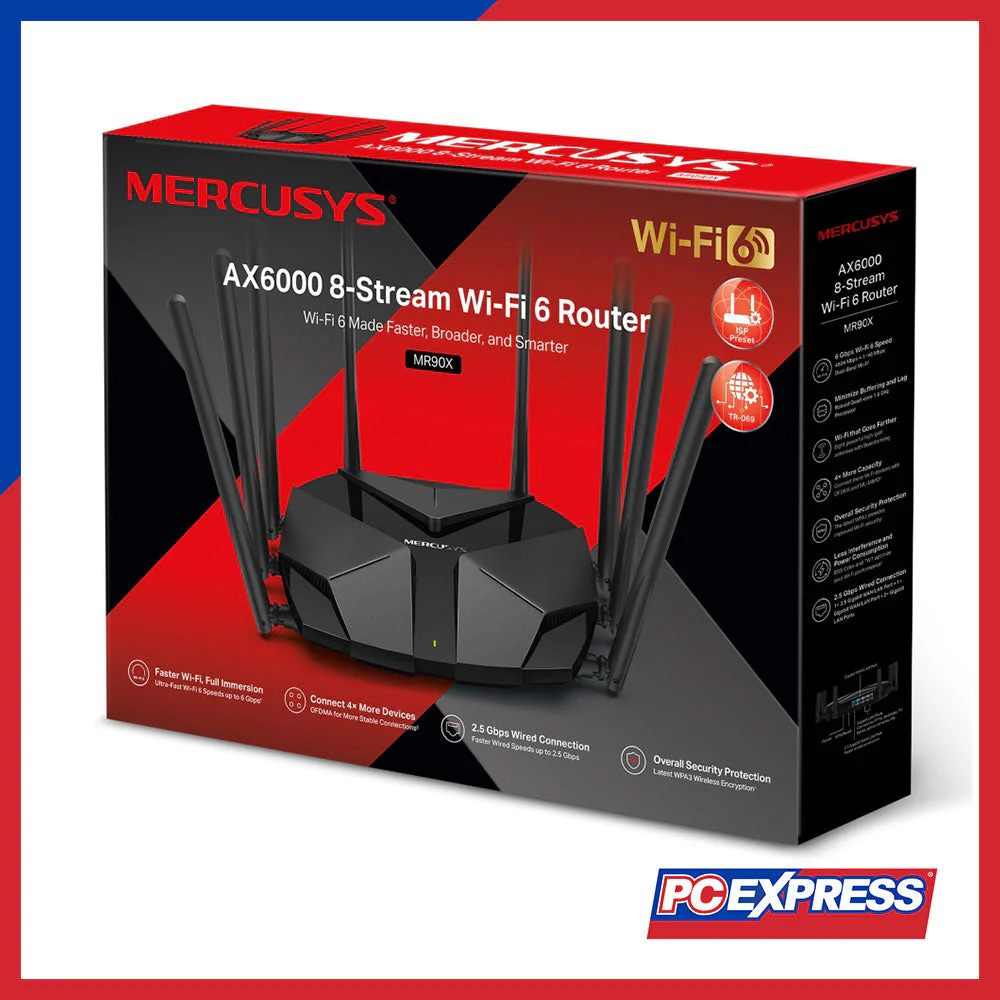 MERCUSYS MR90X AX6000 8-Stream Wi-Fi 6 Router - Image 4
